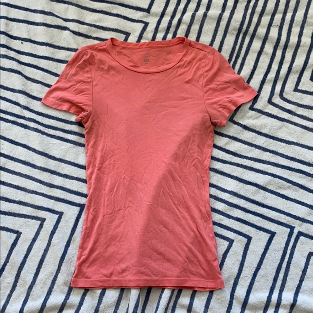 Jcrew coral salmon color tshirt